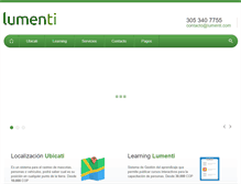 Tablet Screenshot of lumenti.com